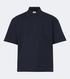 Saint Laurent Cassandre cotton polo shirt