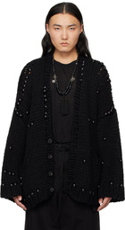 SOSHIOTSUKI Black Juzu Cardigan