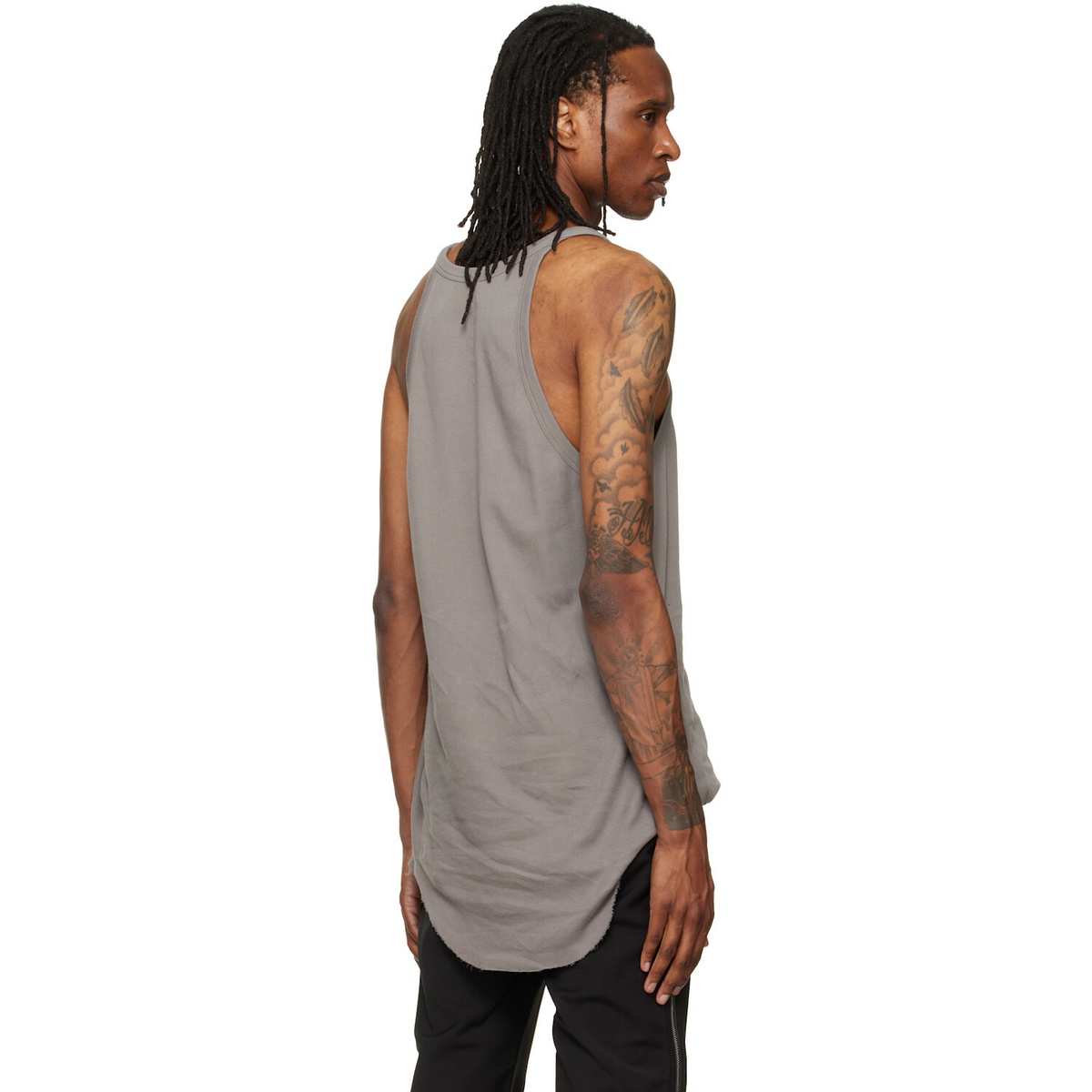 Rick Owens Gray Tower Pony Tank Top