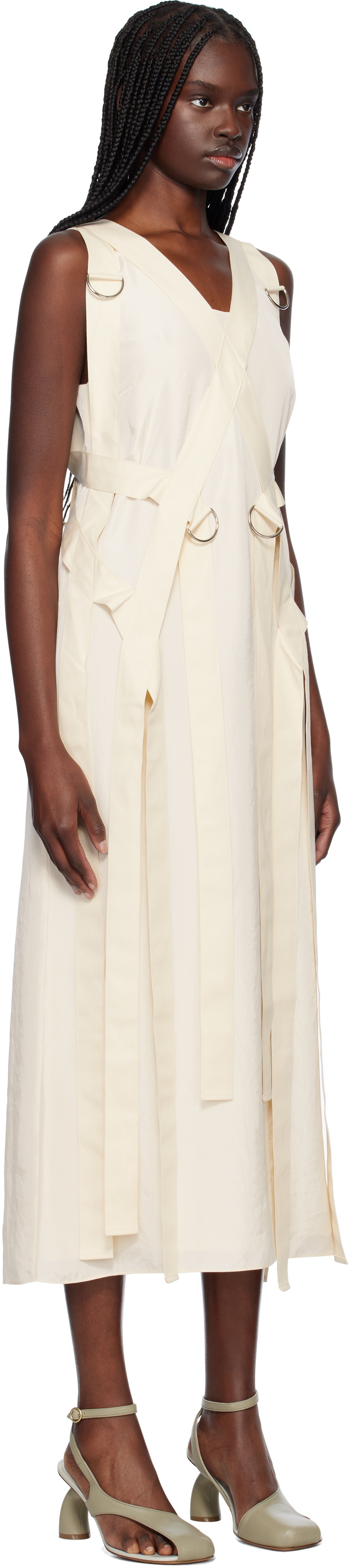 Renaissance Renaissance Off-White Samia Maxi Dress