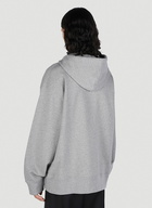 Acne Studios - Face Patch Hooded Sweatshirt in Grey