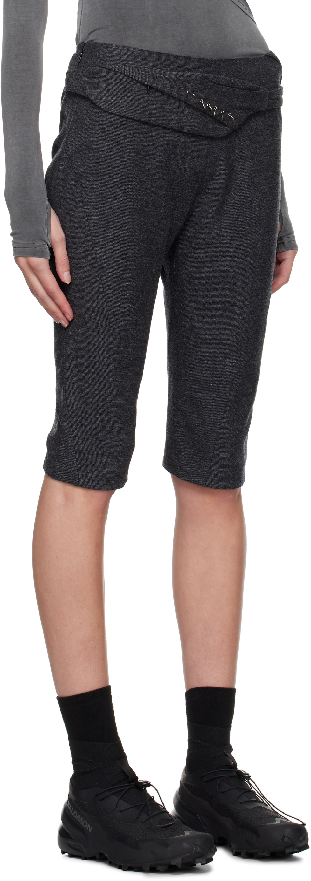 HYEIN SEO Gray Charm Bag Capri Trousers