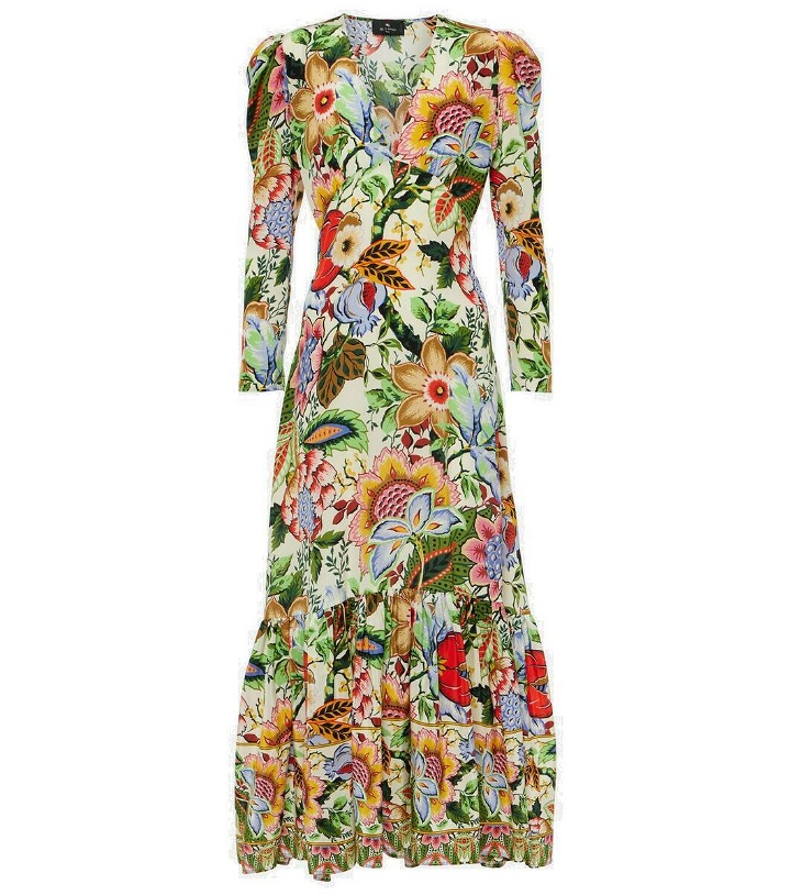 Photo: Etro Floral silk midi dress
