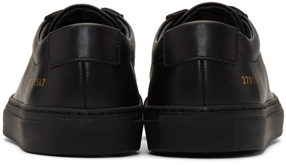 Common Projects Black Original Achilles Low Sneakers
