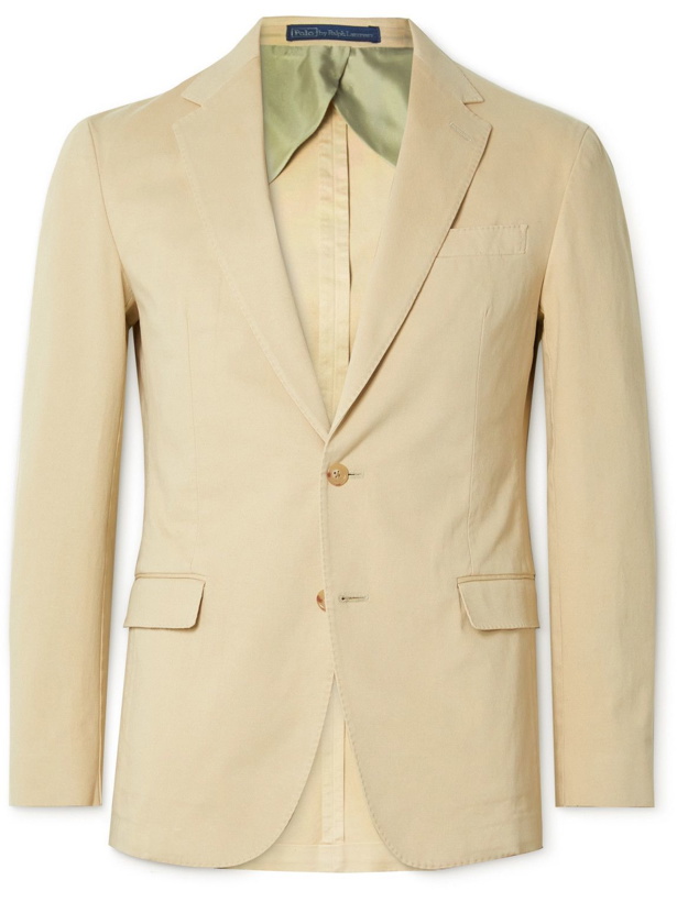 Photo: Polo Ralph Lauren - Slim-Fit Unstructured Garment-Dyed Stretch-Cotton Blazer - Neutrals