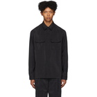 Lemaire Black Dry Silk Military Shirt