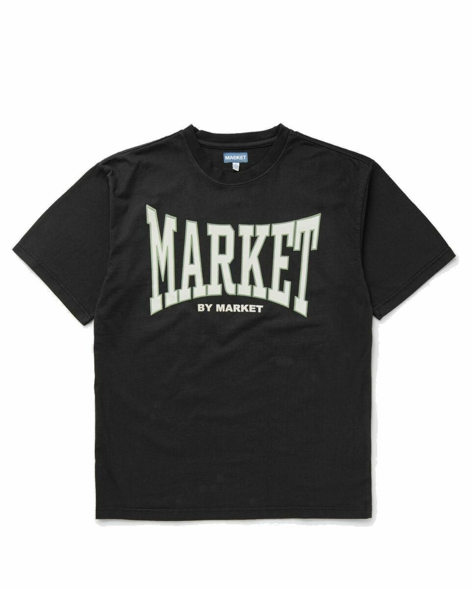 Photo: Market Persistent Logo T Shirt Black - Mens - Shortsleeves