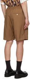Marni Tan Pleated Shorts