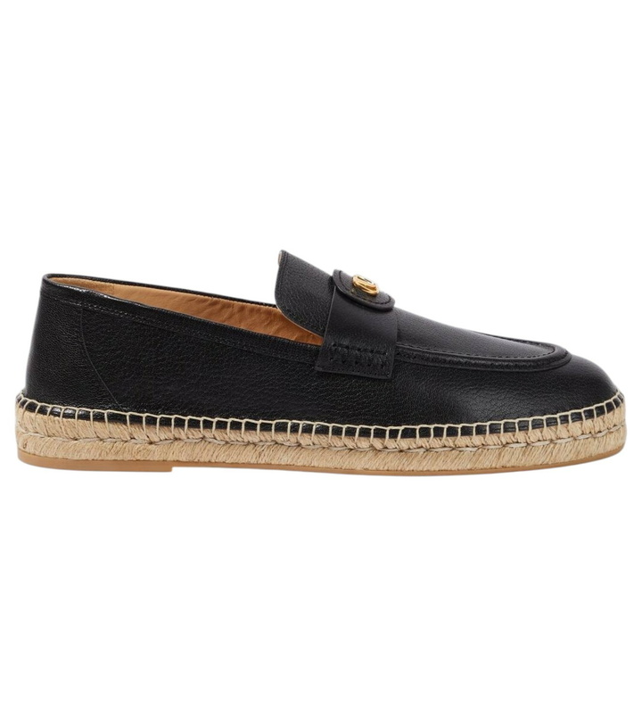 Photo: Valentino Garavani VLogo leather espadrilles