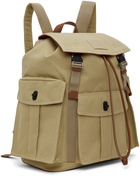 Paul Smith Beige Canvas Backpack