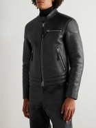 TOM FORD - Slim-Fit Full-Grain Leather Jacket - Black