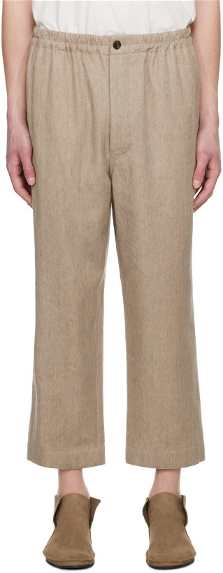 Photo: The Row Beige Xander Trousers
