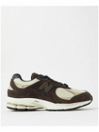 New Balance - 2002R Leather-Trimmed Suede and GORE-TEX® Mesh Sneakers - Brown