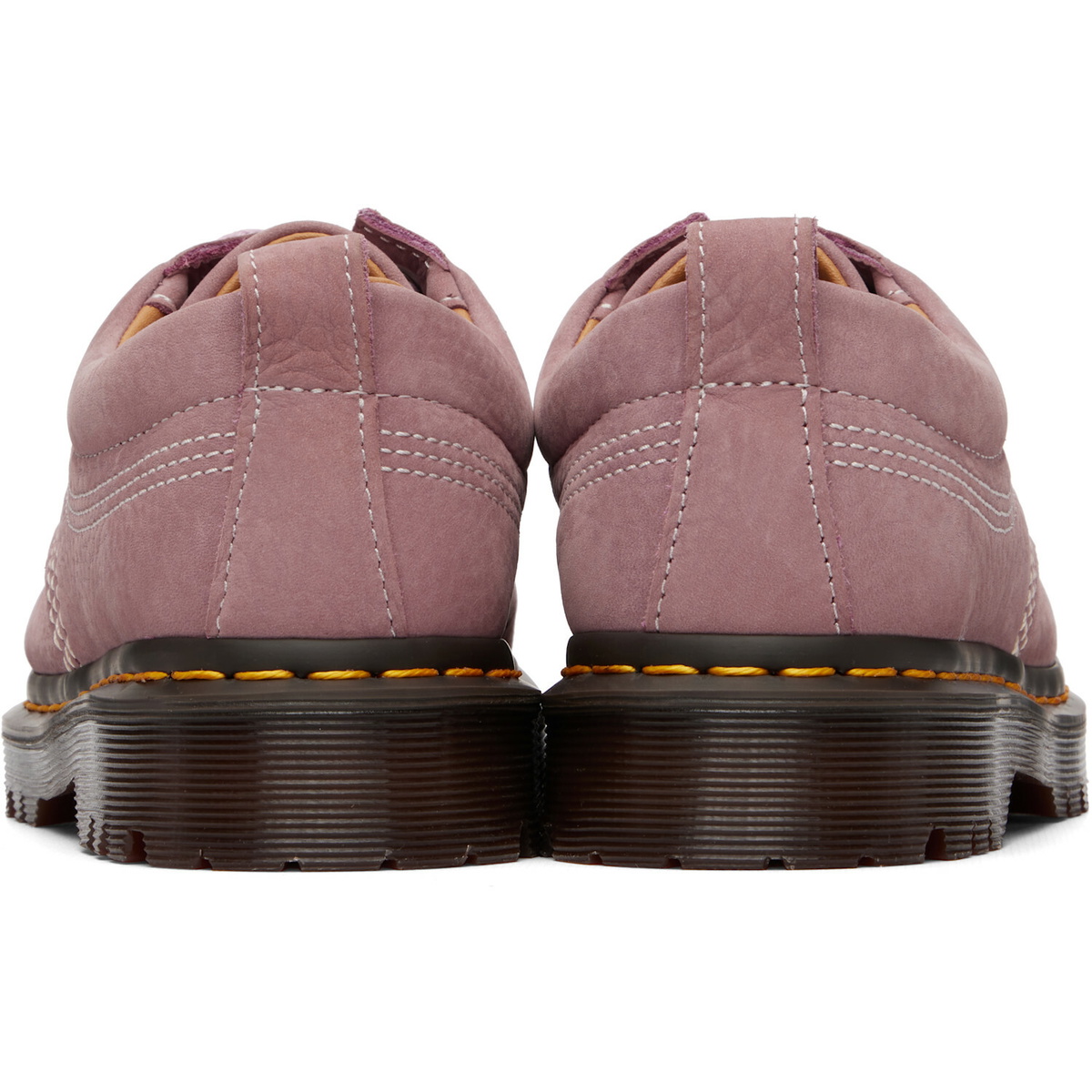 Dr. Martens Pink Lowell Nubuck Moc Toe Derbys