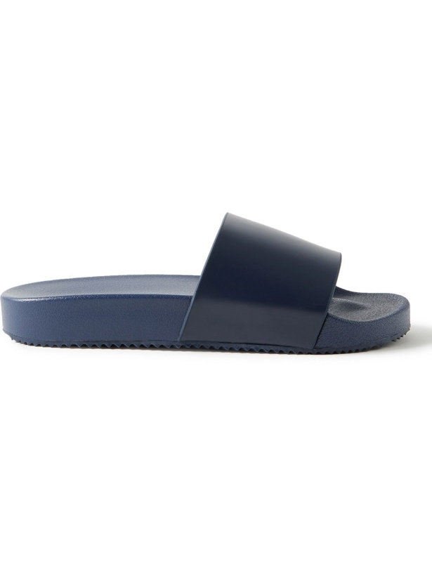 Photo: ONIA - Leather Slides - Blue