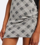 Aya Muse Axis wool-blend minidress