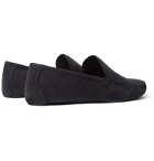 Loro Piana - Maurice Cashmere-Lined Suede Slippers - Gray