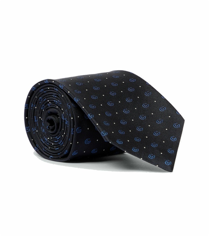 Photo: Gucci - Double G silk jacquard tie