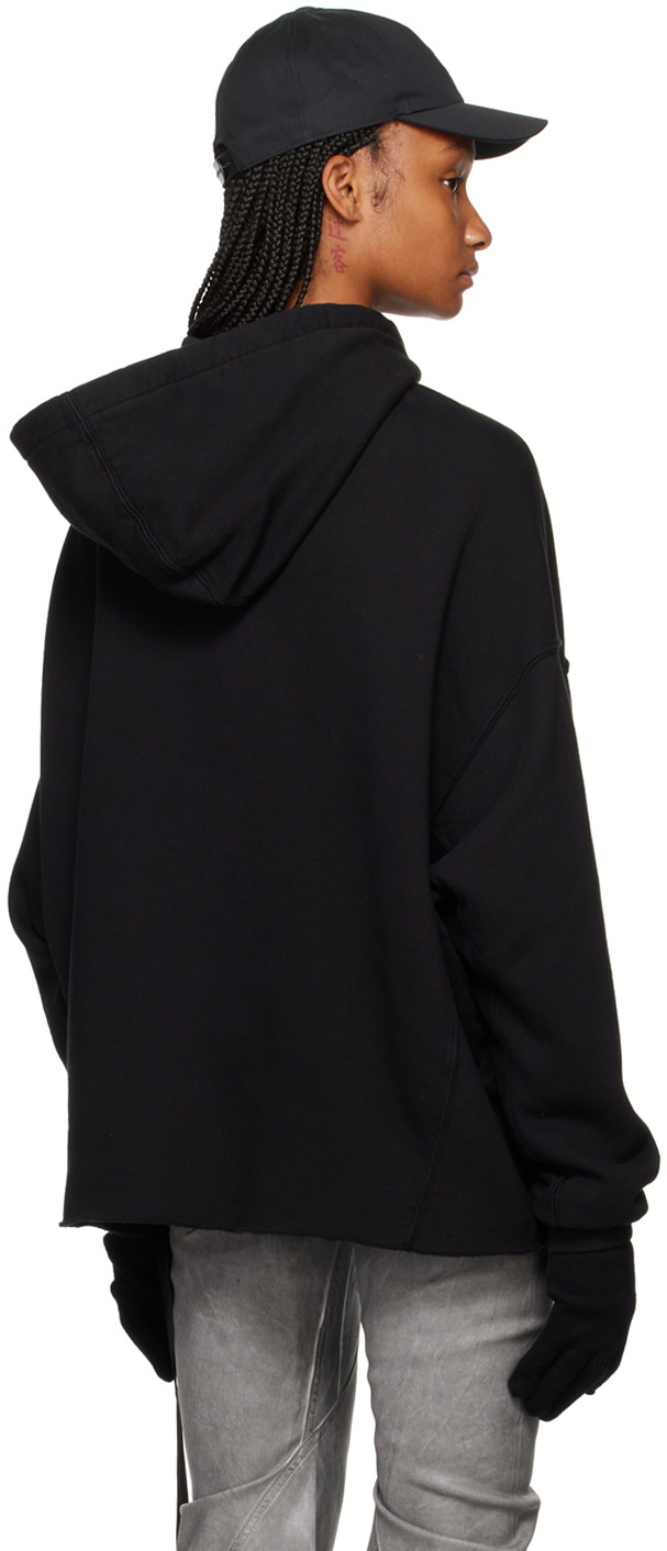 Rick Owens DRKSHDW Black Crater Hoodie