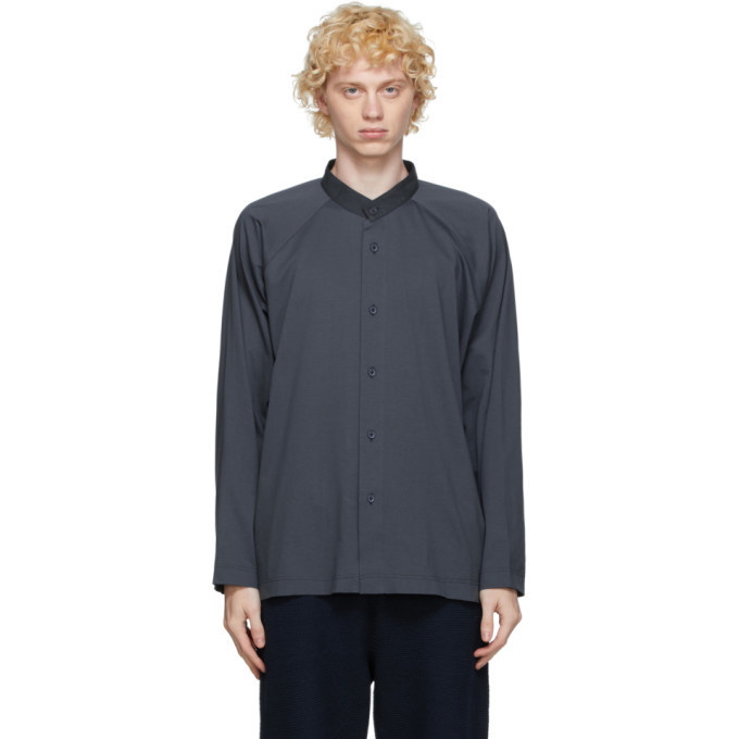 Photo: Homme Plisse Issey Miyake Grey Jersey Shirt