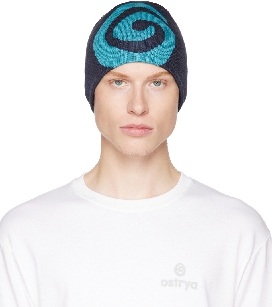 Ostrya Navy Swirl Beanie