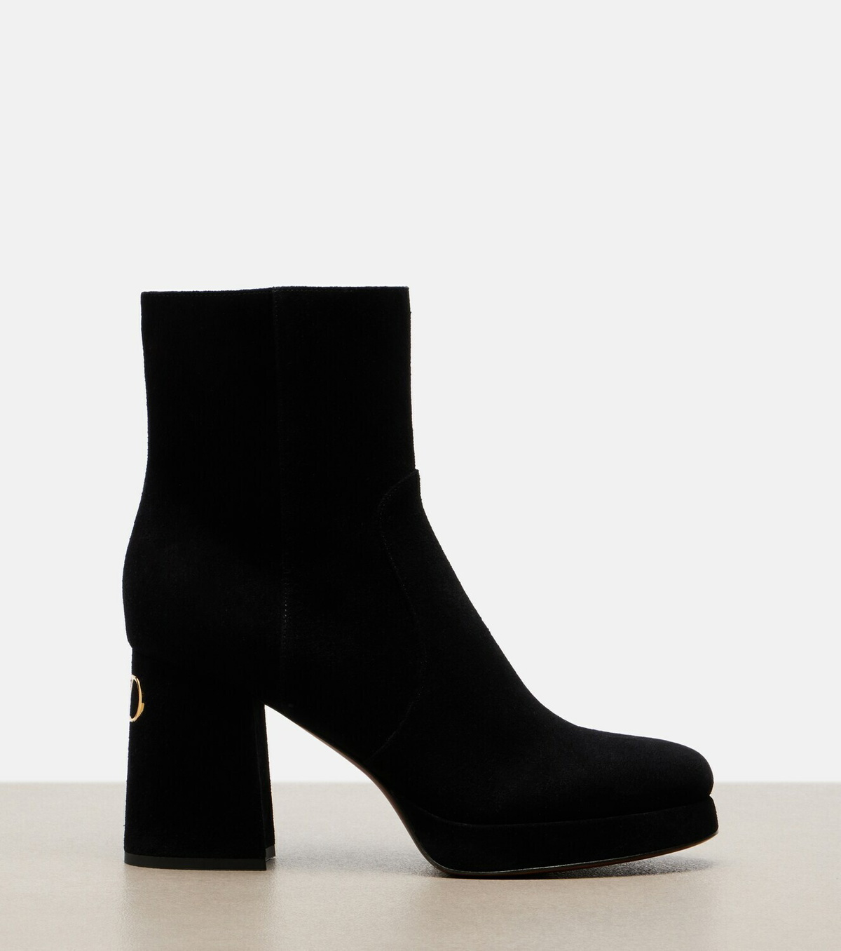 Valentino Garavani Fawcette VLogo suede ankle bots