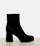 Valentino Garavani Fawcette VLogo suede ankle bots