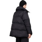 MM6 Maison Margiela Black Nylon Down Puffer Jacket