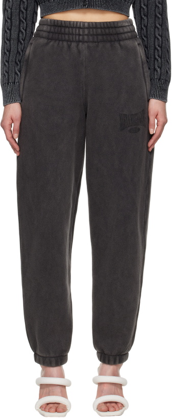 Photo: alexanderwang.t Black Logo Lounge Pants