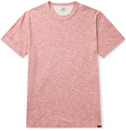 Faherty - Mélange Slub Cotton-Blend Jersey T-Shirt - Red