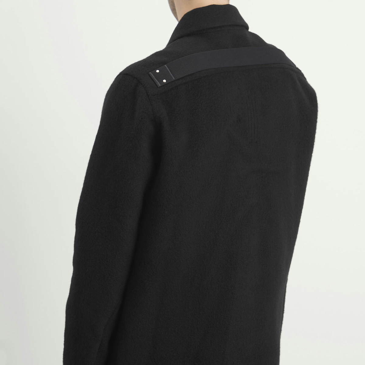 Rick Owens Men's Double Cashmere Brad Jacket in Black Rick Owens
