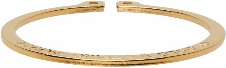 Photo: IN GOLD WE TRUST PARIS Gold Hose Clamp Bracelet