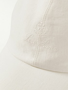 Loro Piana - Logo-Embroidered Linen Baseball Cap - White