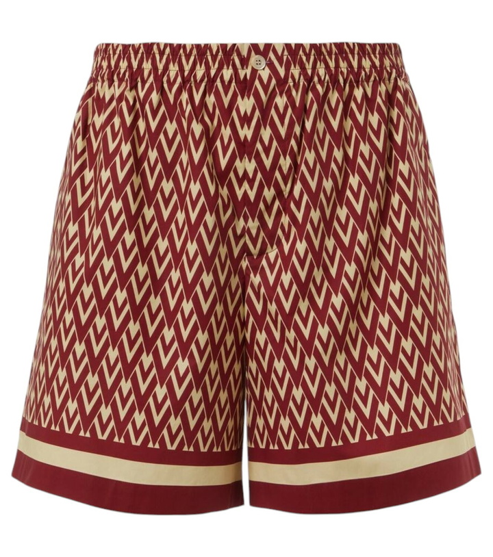 Photo: Valentino Toute La V cotton poplin Bermuda shorts