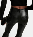 Saint Laurent - Flared leather pants