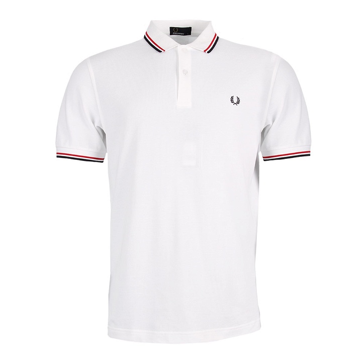 Photo: Polo Slim Fit Twin Tipped - White