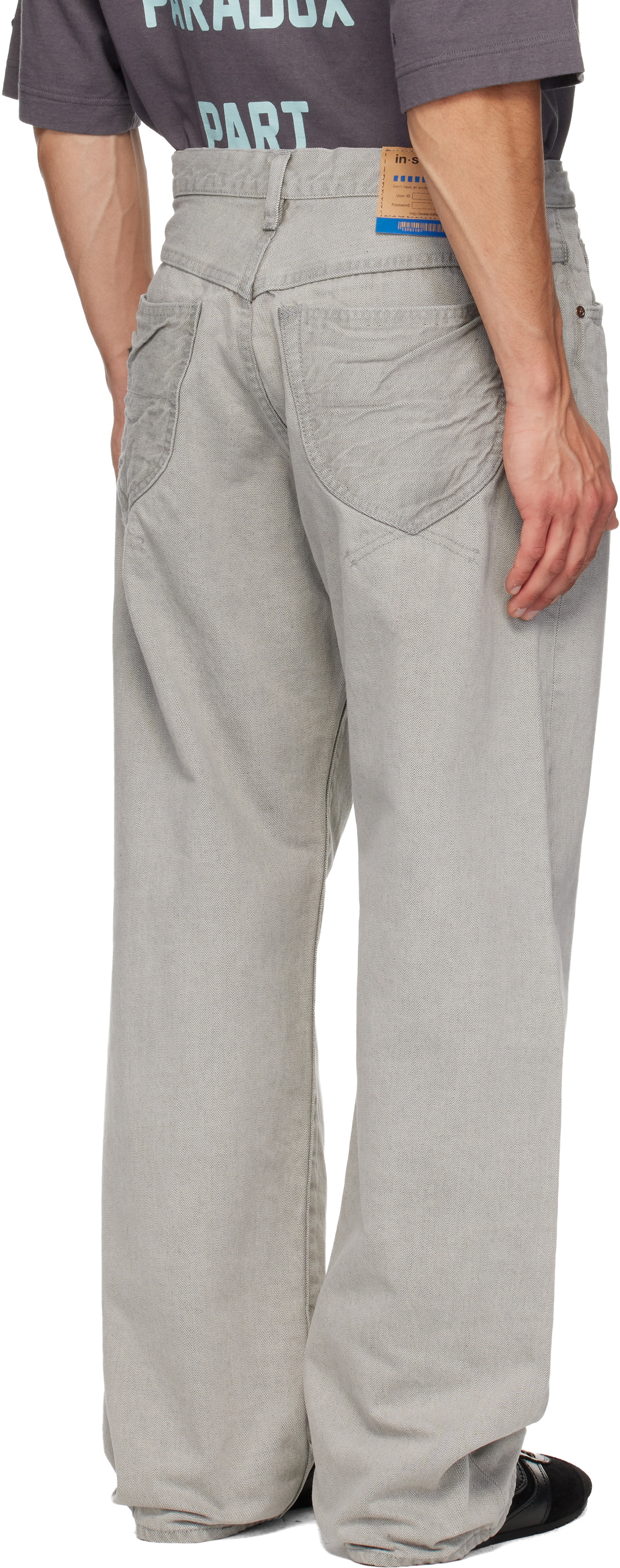 Maison MIHARA YASUHIRO Gray Bleached Denim Baggy Jeans