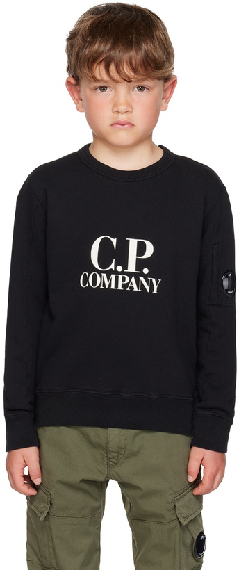 Photo: C.P. Company Kids Kids Black Basic Sweater