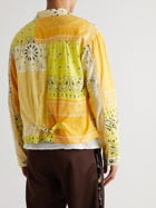 KAPITAL - Patchwork Bandana-Print Cotton Jacket - Yellow