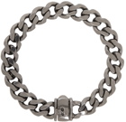 Emanuele Bicocchi Gunmetal Edge Chain Bracelet