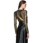 Gucci Gold Metallic Bodysuit