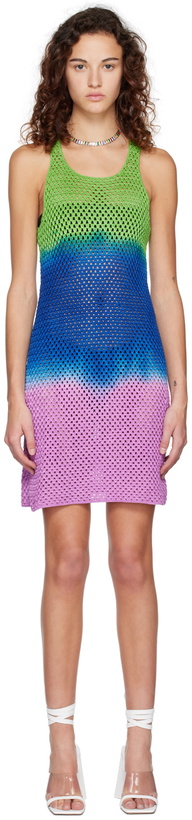 Photo: AGR Multicolor Scoop Neck Mini Dress