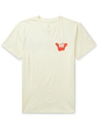 BIRDWELL - Shaka Logo-Print Enzyme-Washed Cotton-Jersey T-Shirt - Neutrals