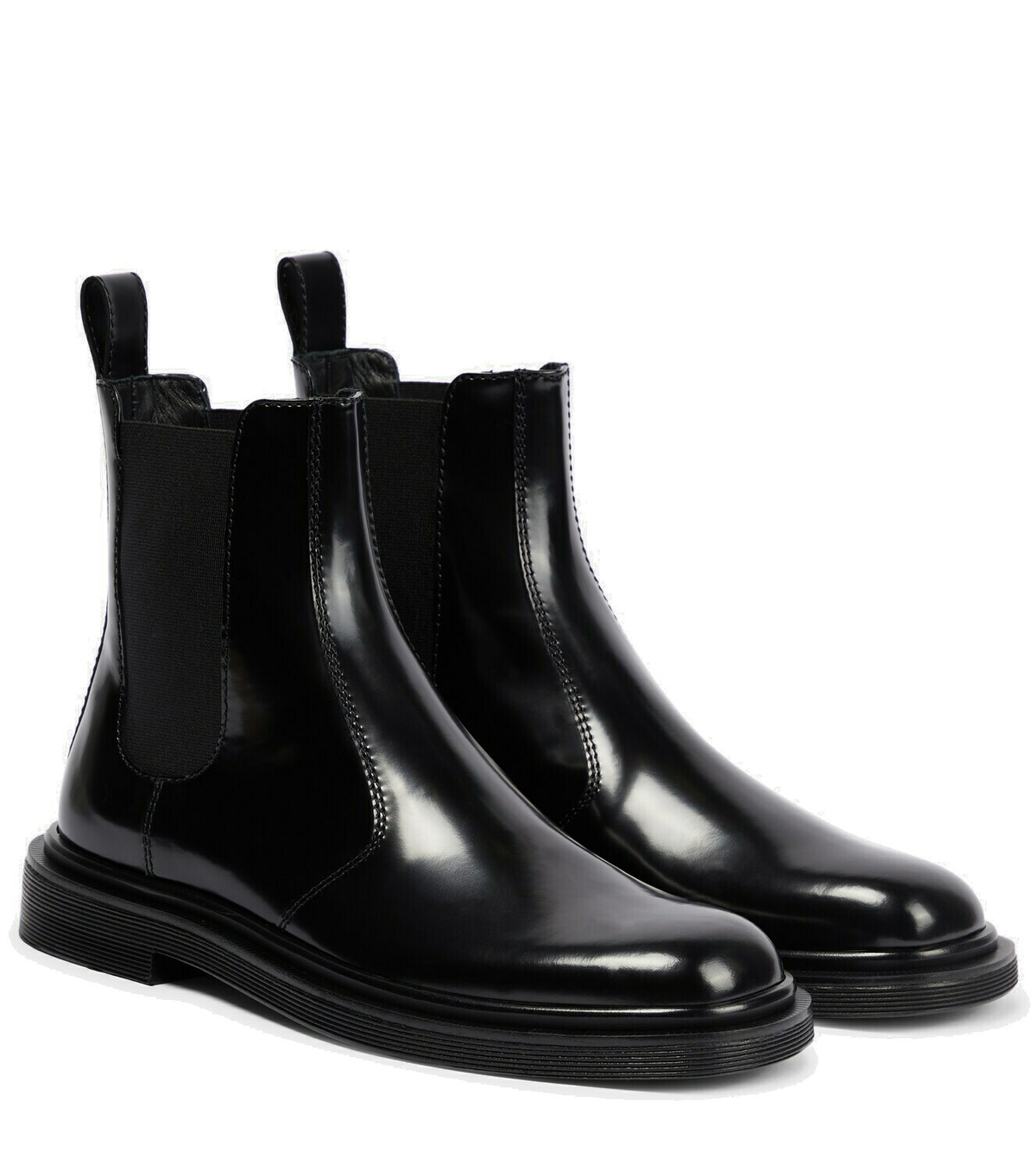 The Row - Elastic Ranger leather ankle boots The Row