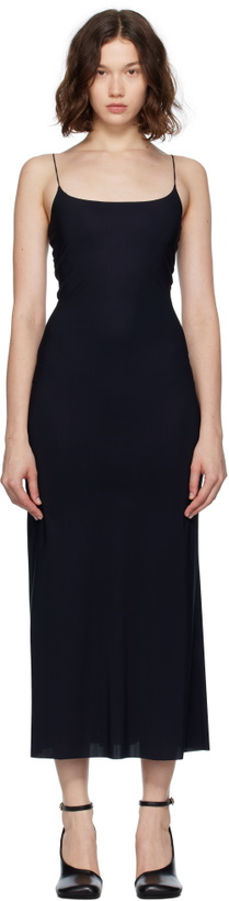 Photo: MM6 Maison Margiela Black Slip Maxi Dress
