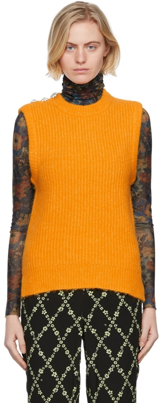 Photo: GANNI Orange Soft Wool Vest