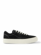 Omni - Dellow Leather-Trimmed Suede Sneakers - Black