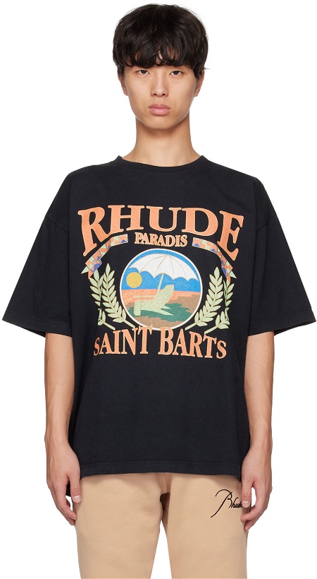 Photo: Rhude Black Graphic T-Shirt