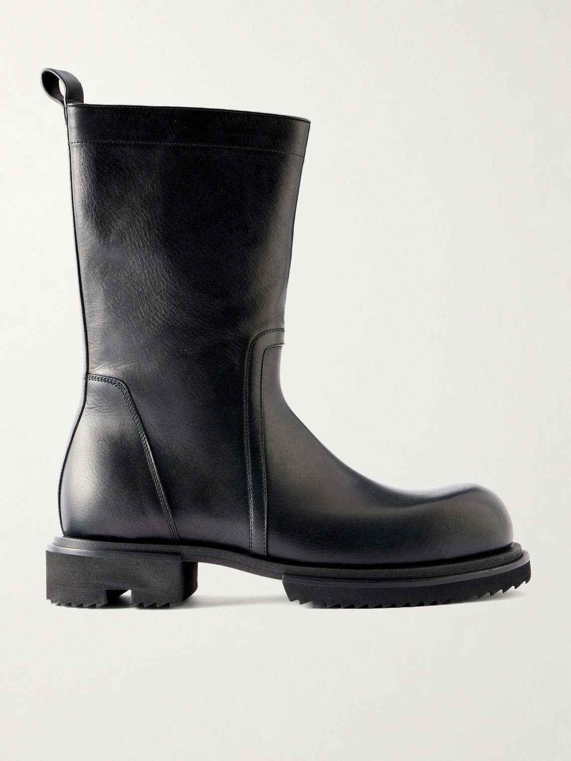 Rick Owens - Creeper Gabe Washed Leather Boots - Black