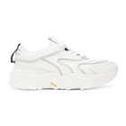 Solid Homme White Leather Low-Top Sneakers